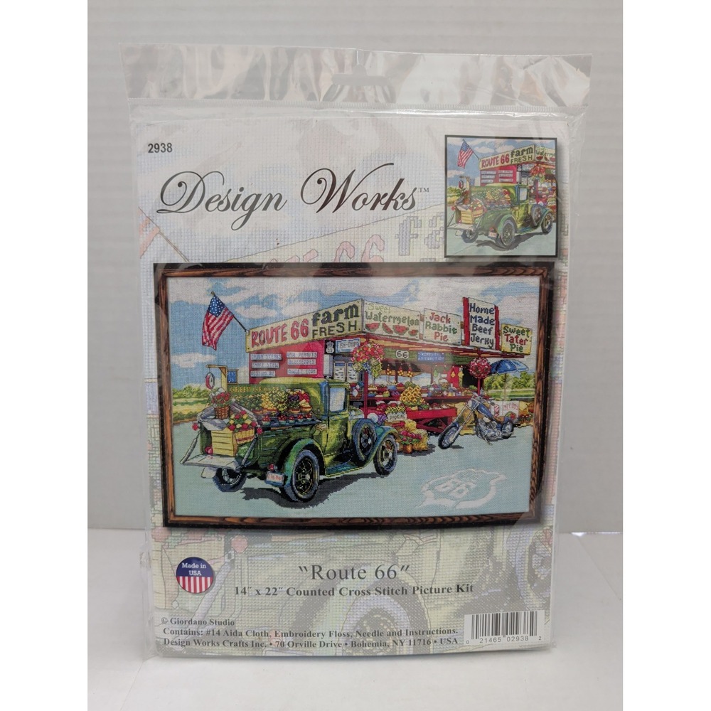 Counted Cross Stitch Kit ~ Design Works Route 66 Roadside Stand #DW2938